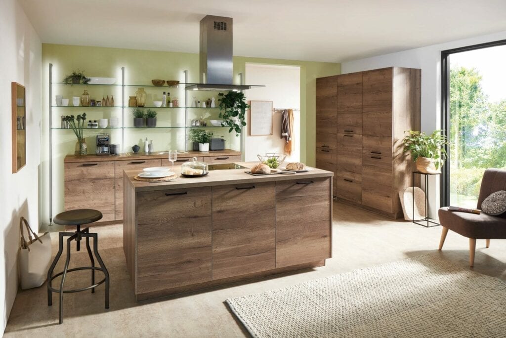 Nobilia Modern Wood Kitchen With Island 2021 1 | NG Bespoke, Cheshire