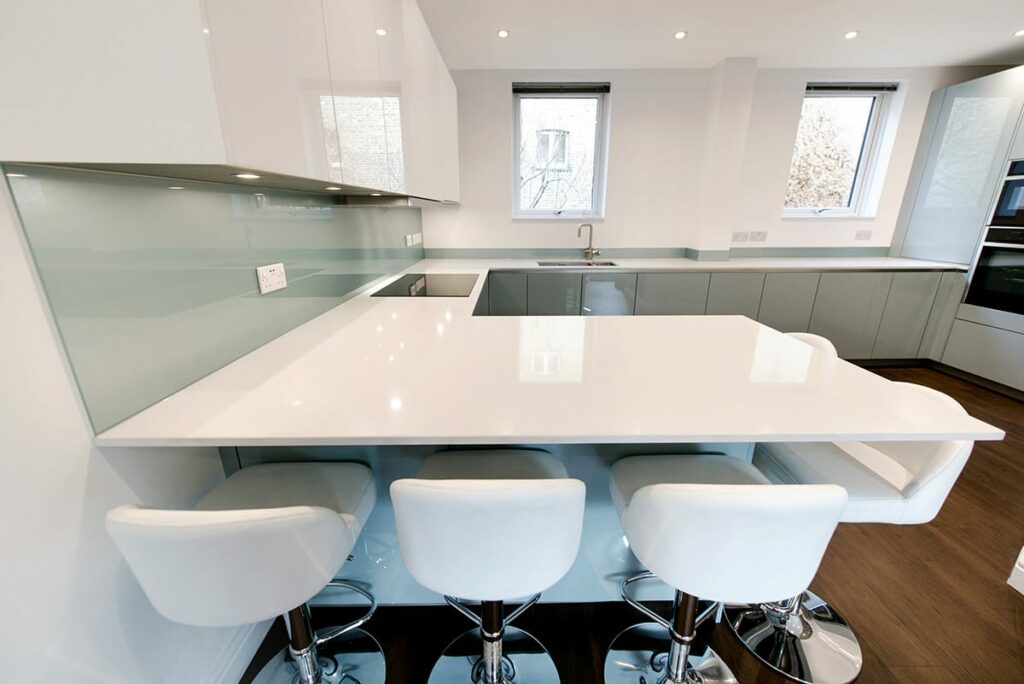 White Quartz Worktop 2 | NG Bespoke, Cheshire
