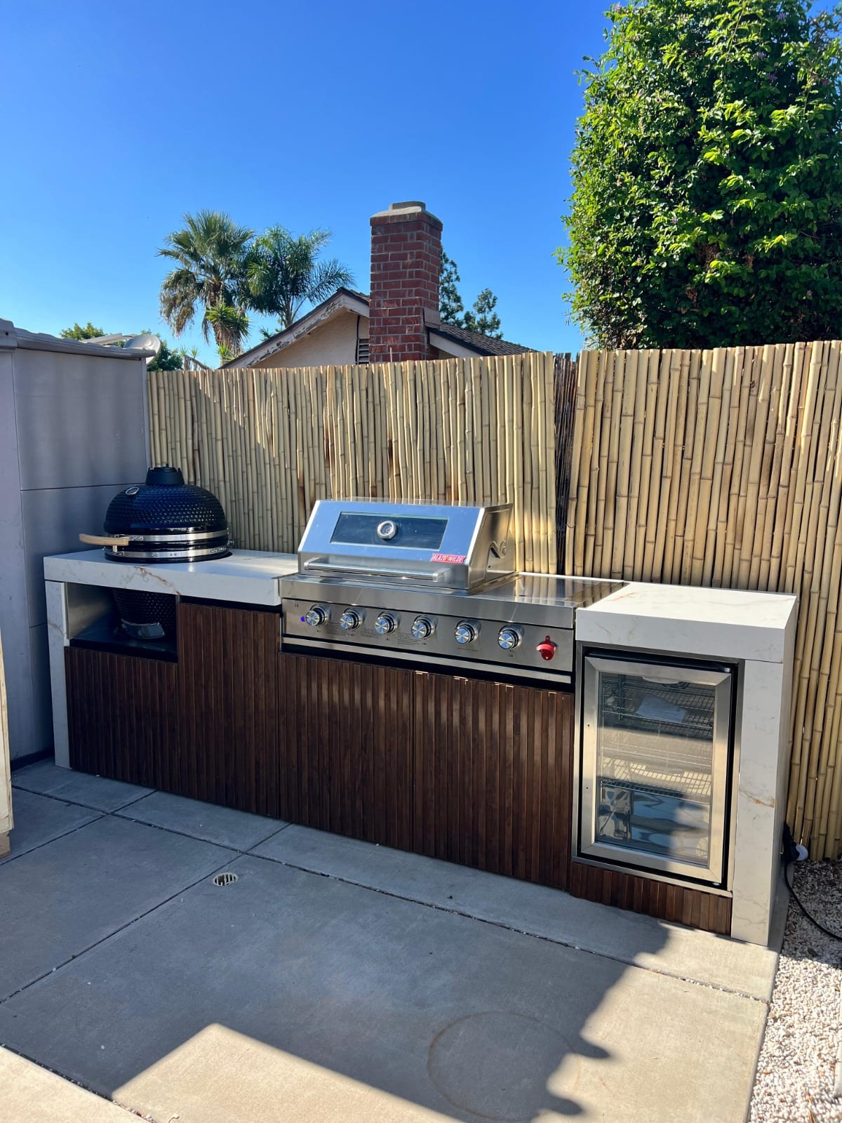 Bespoke outdoor kitchen installation by NG Bespoke 4