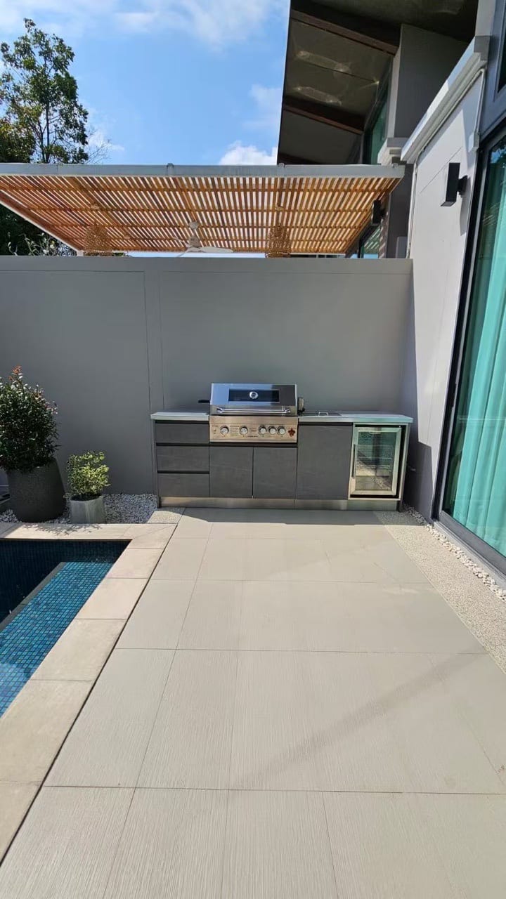 Bespoke outdoor kitchen installation by NG Bespoke 5