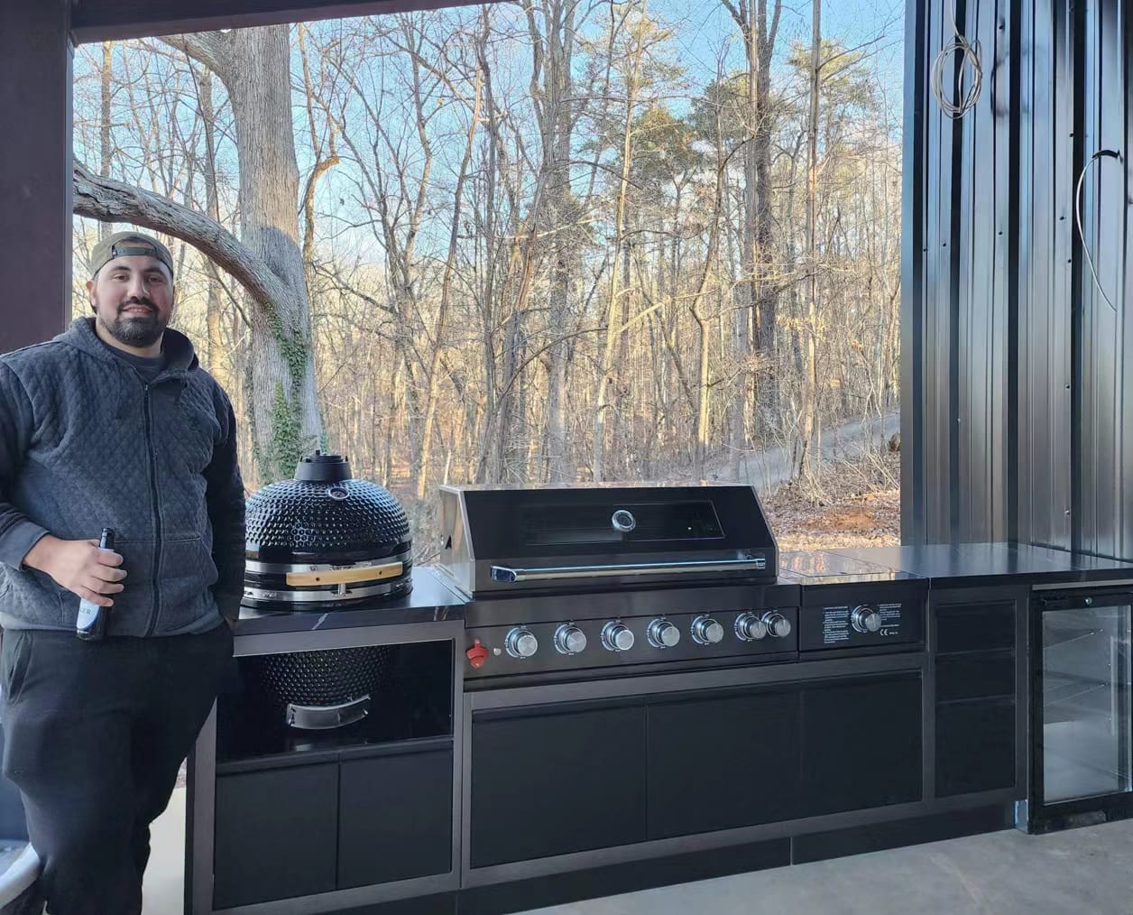 Bespoke outdoor kitchen installation by NG Bespoke 6