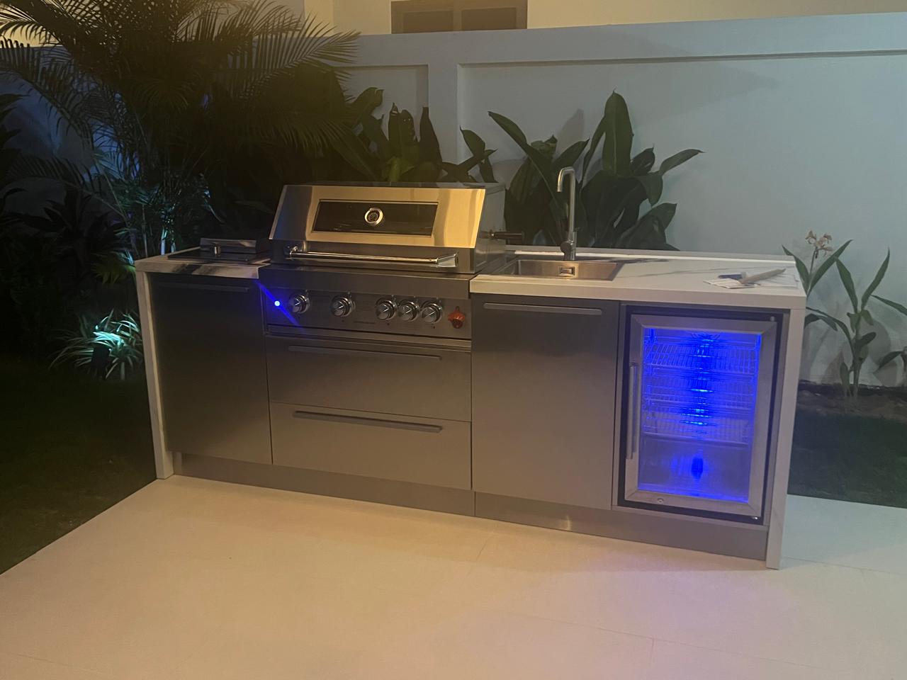 Bespoke outdoor kitchen installation by NG Bespoke 7